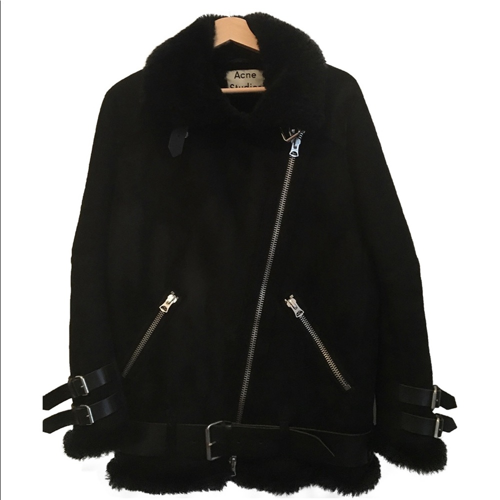 Acne velocite suede black ,size 32 -worn twice !!
